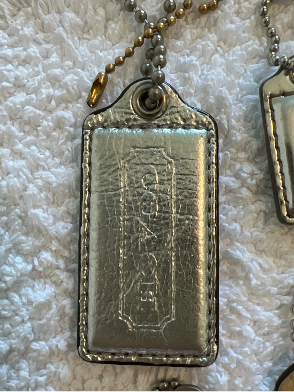 Coach Leather Tag Keychain Lot - Assorted Colors - Picture 4 of 13